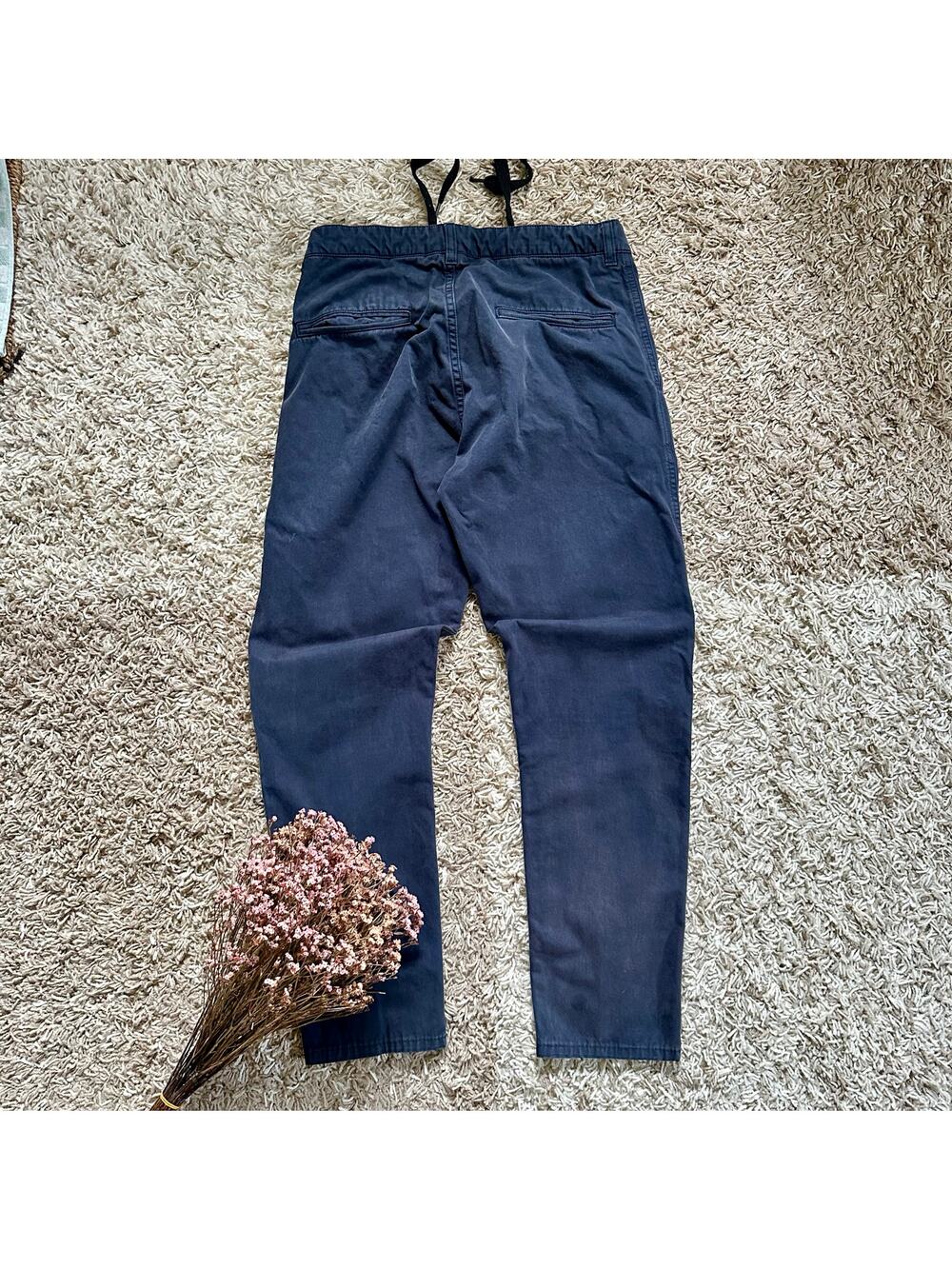 Aspesi Navy Trousers Chino Pants Slim Fit Made in Italy Luxury Men’s Size 44